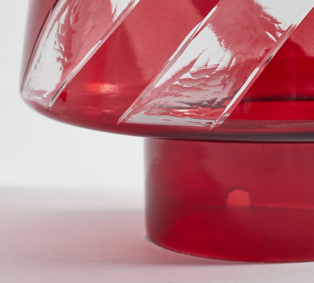 Candy Striped Glass Tree Cloches | Pottery Barn
