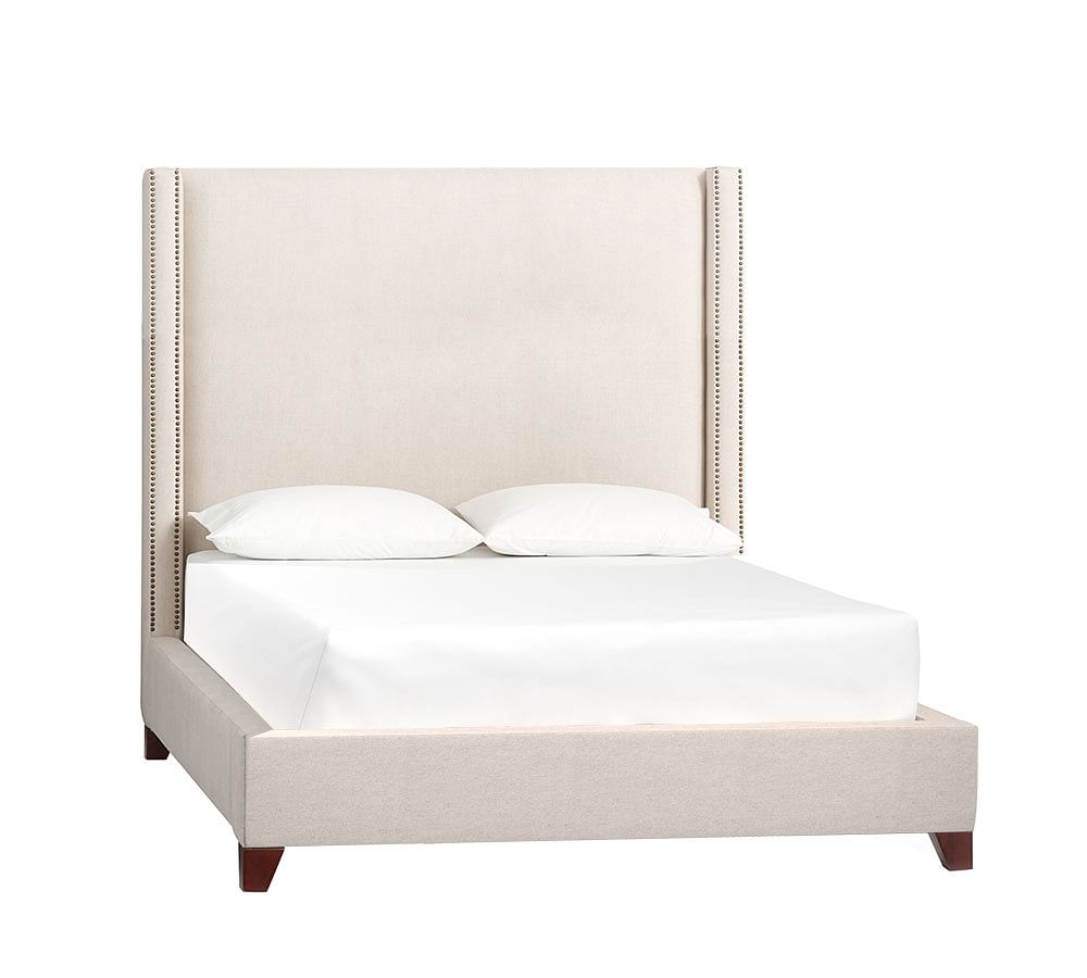 Harper NonTufted Upholstered Bed Pottery Barn