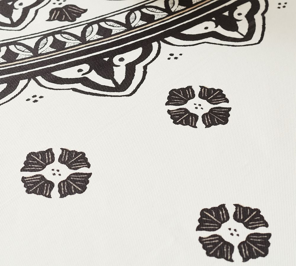 Marrakesh Outdoor Oilcloth Cotton Tablecloth Pottery Barn