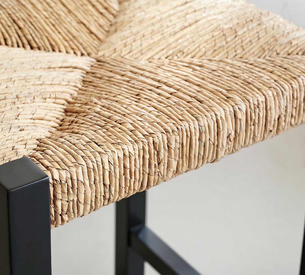 Malibu Woven Backless Bar & Counter Stools Pottery Barn