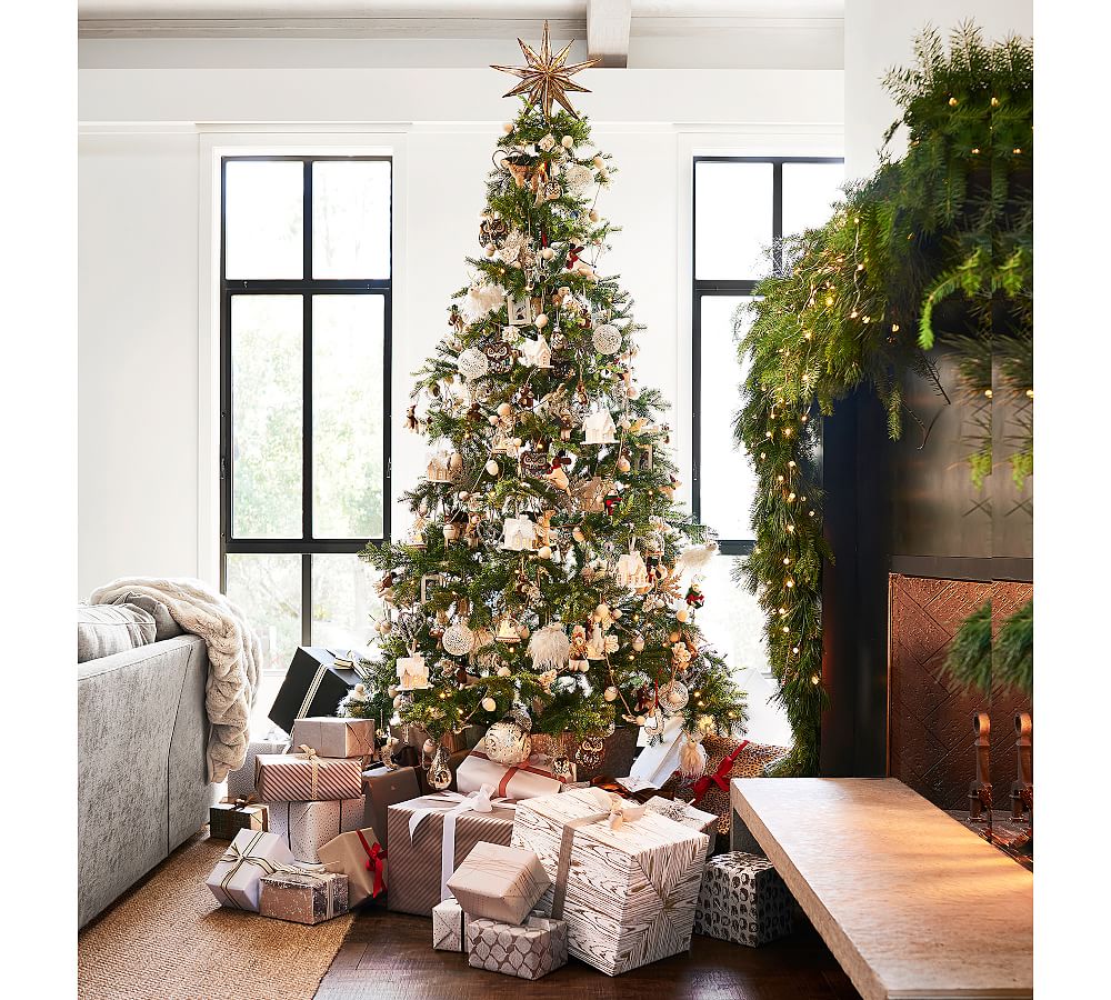 Gold Mirrored Star Christmas Tree Topper | Pottery Barn