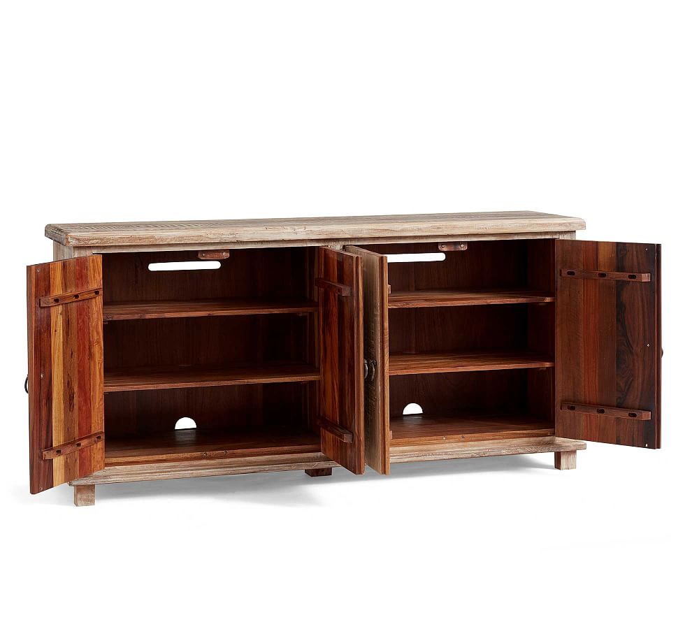 Kaplan Reclaimed Wood Media Console Pottery Barn