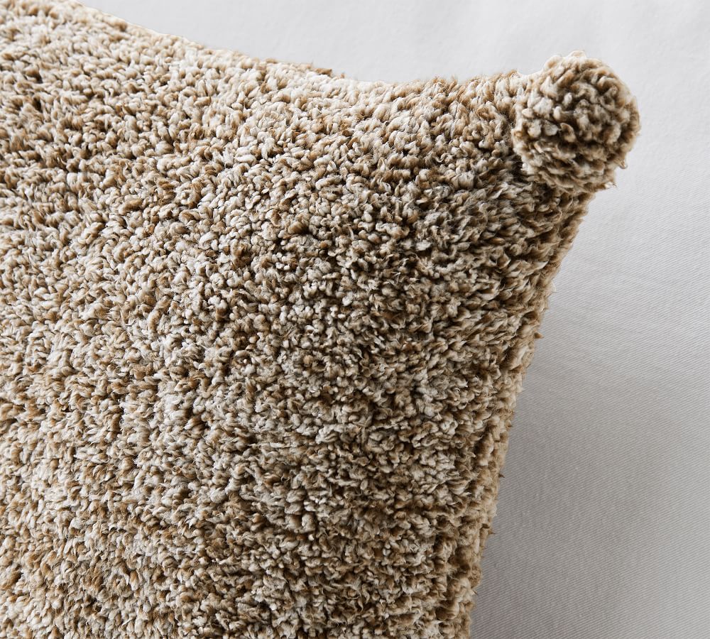 Cozy Pom Pom Sherpa Throw Pillow Cover Pottery Barn