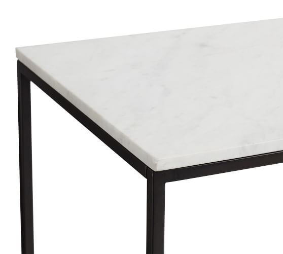 white side table black legs