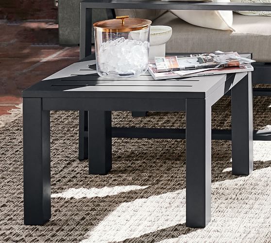 pottery barn metal side table