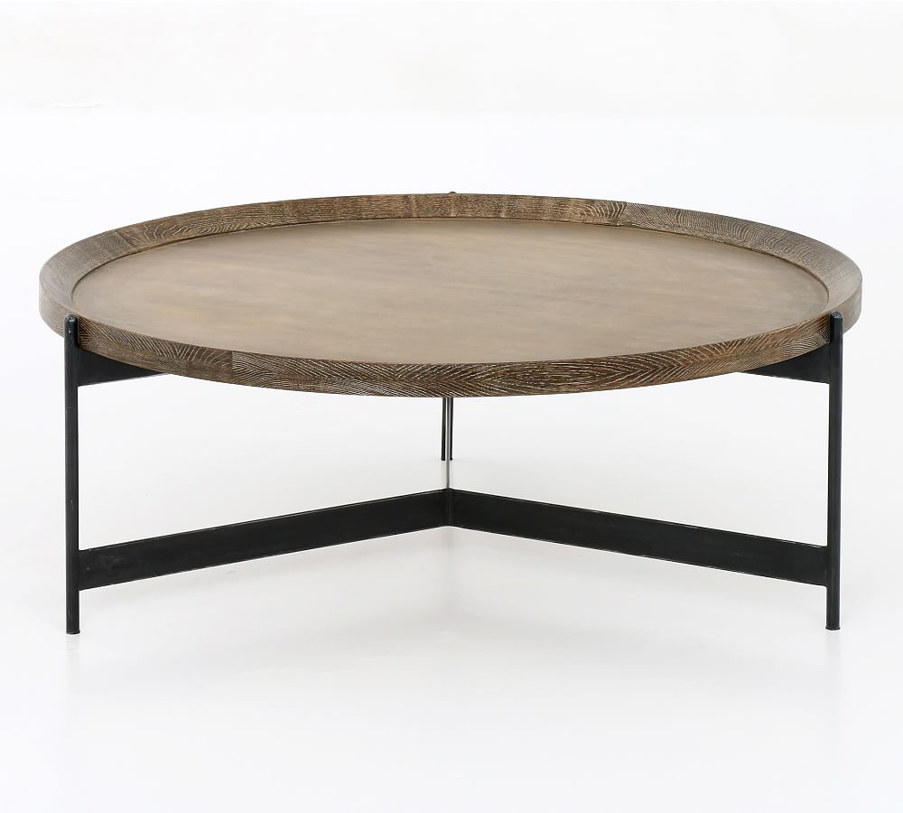 Norcross Round Coffee Table Pottery Barn