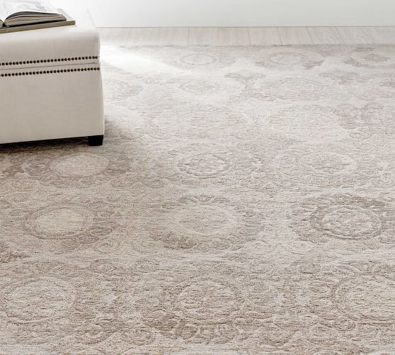 Gray Kendyl Tufted Rug Patterned Rugs Pottery Barn