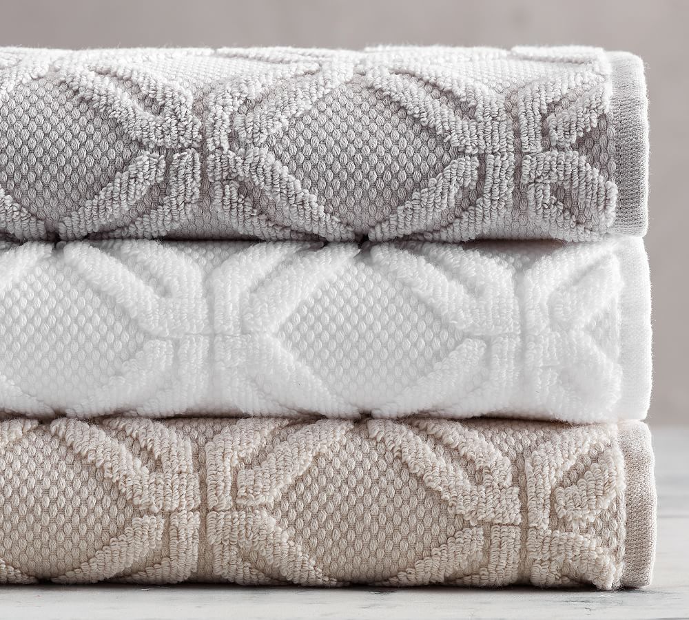 Blakely Hydrocotton Sculpted Towels Pottery Barn