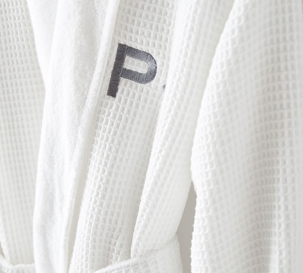 Waffle Weave Resort Robe Pottery Barn