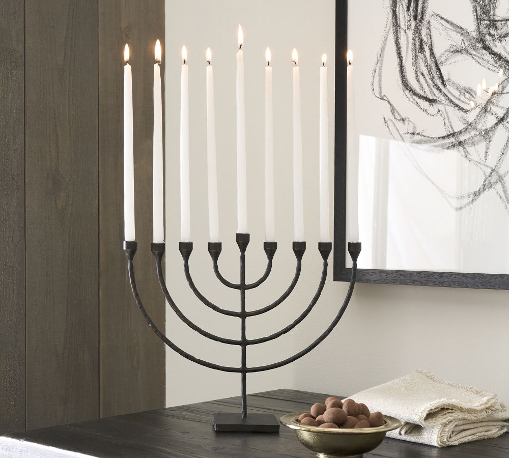 Poconos Hammered Menorah Pottery Barn