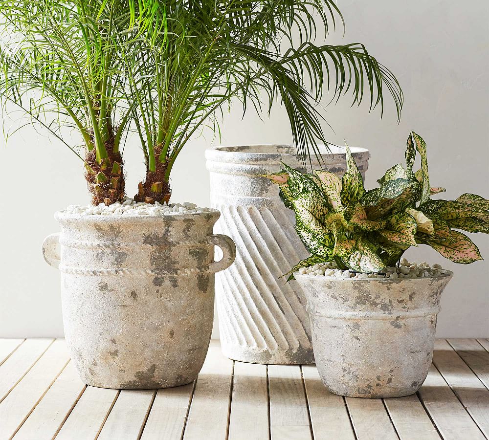 Eclectic Villa Outdoor Planters Pottery Barn