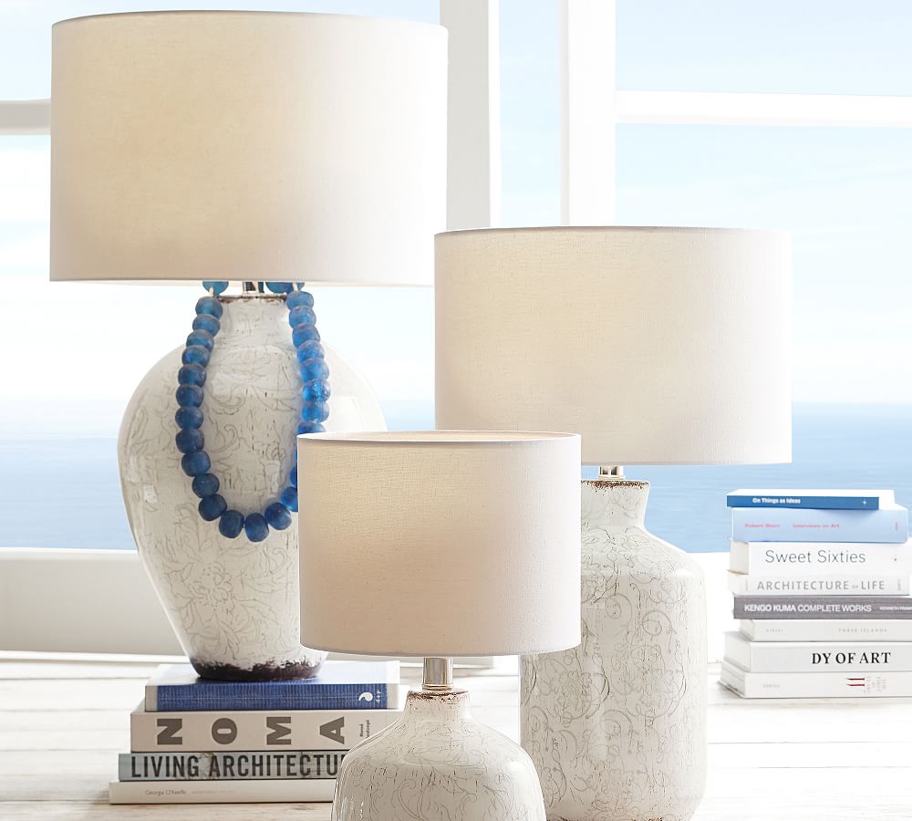 Jamie Young Bethany Ceramic Urn Table Lamp | Pottery Barn