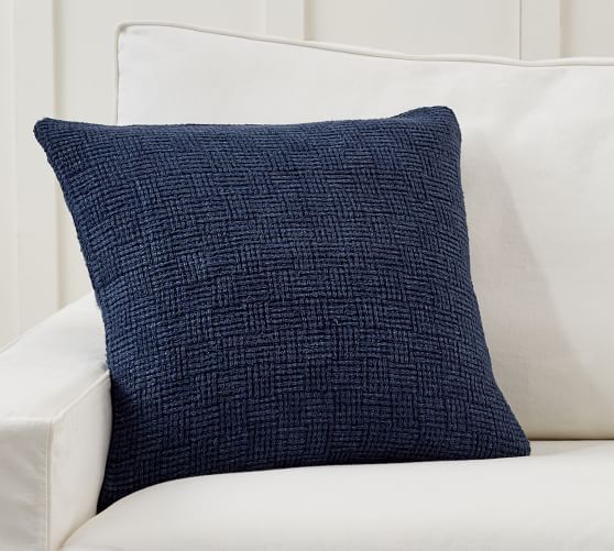 Ivy Linen Textured Throw Pillow Cover Pottery Barn
