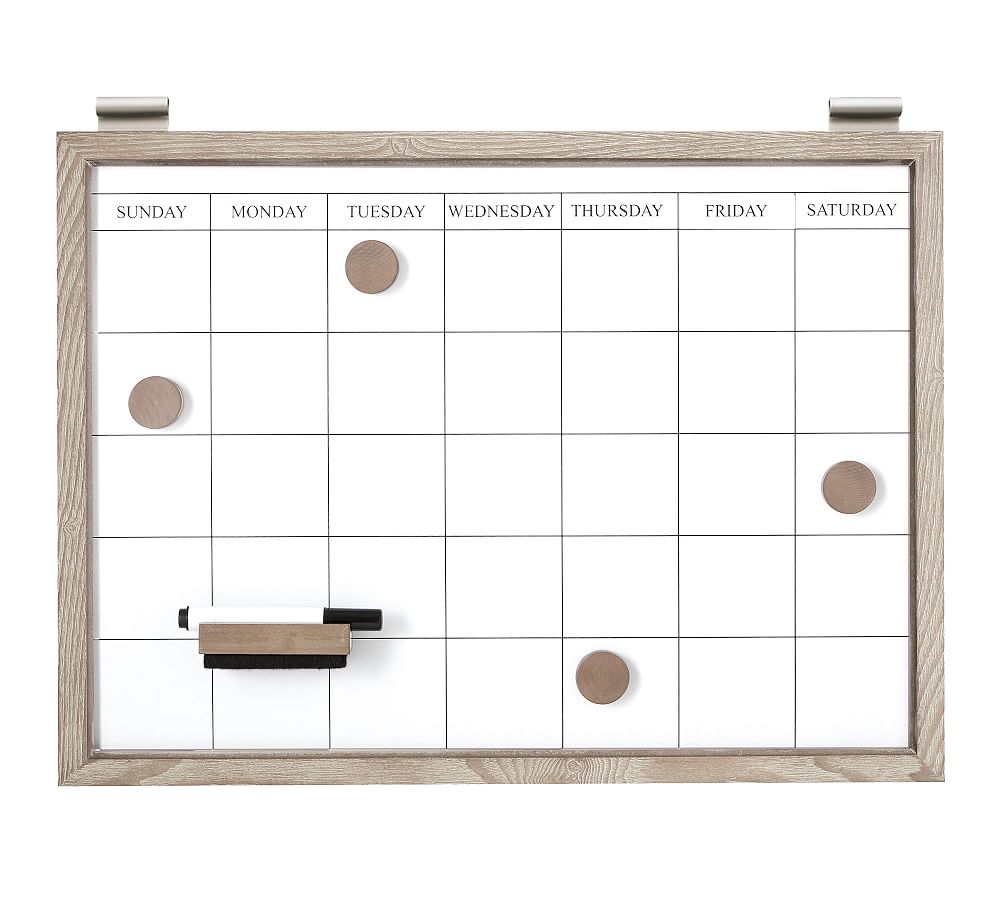 Daily Organization System Whiteboard Calendar Pottery Barn