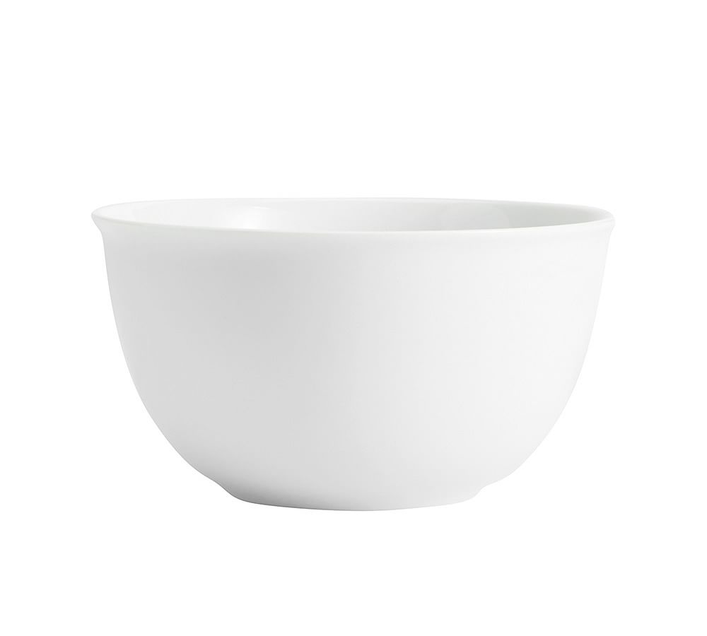 Great White Traditional Porcelain Cereal Bowl Pottery Barn