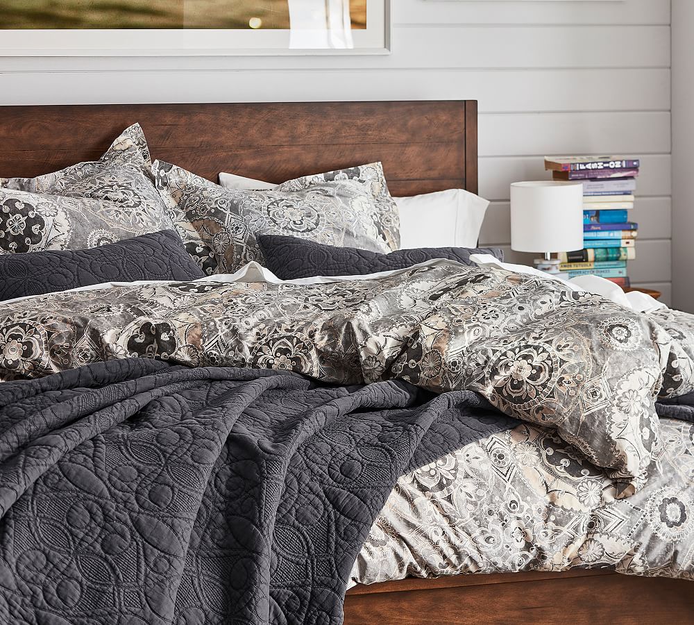 Jacquelyn Medallion Cotton Patterned Duvet Cover & Sham Pottery Barn