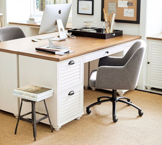 4 person desk pottery barn