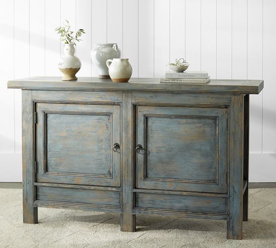 pottery barn media console