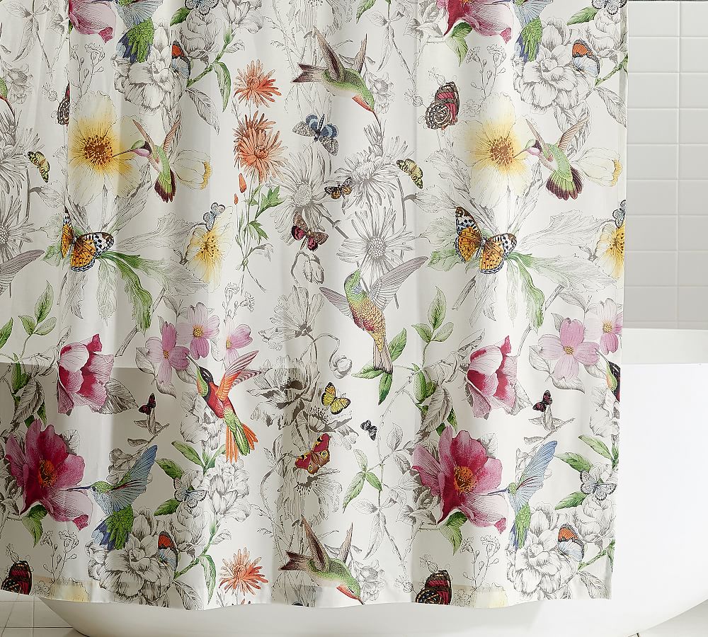 Hummingbird Shower Curtain Pottery Barn