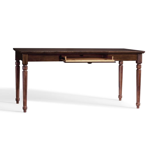 pottery barn wood writing desk