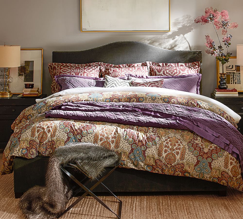 Angelina Reversible Patterned Duvet Cover & Sham Pottery Barn