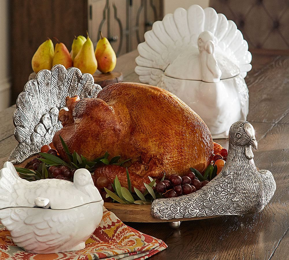 Turkey Soup Tureen with Ladle Pottery Barn