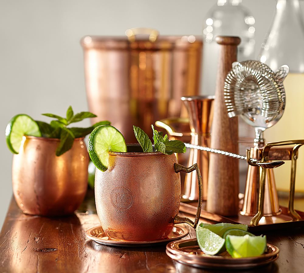 Copper Bar Tool Set Bar Accessories Pottery Barn