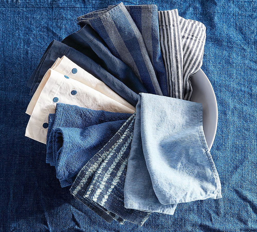Brushed Chambray Napkin, Set of 4 Pottery Barn