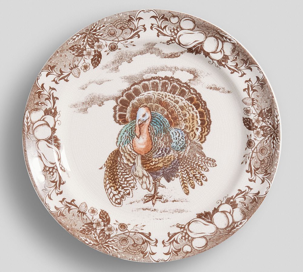 Traditional Turkey Dinner Plate, Set of 4 Pottery Barn