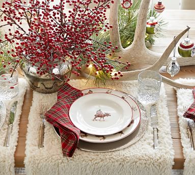 Silly Stag 12 Piece Dinnerware Set | Pottery Barn