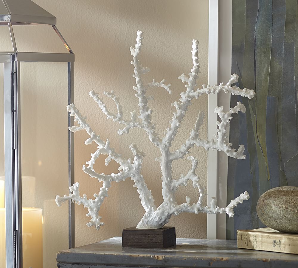 White Coral Stand Pottery Barn