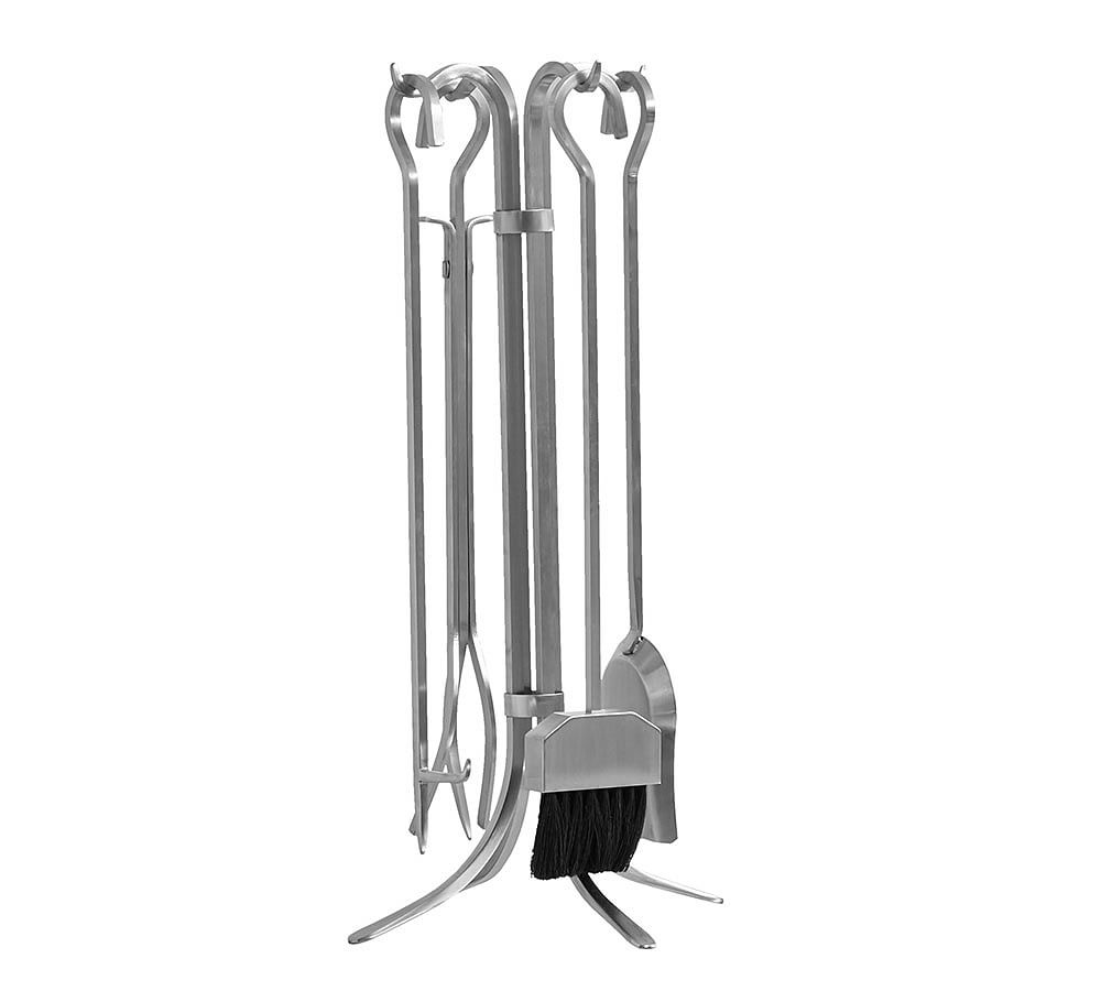Newport Stainless Steel Fireplace Tool Set Pottery Barn