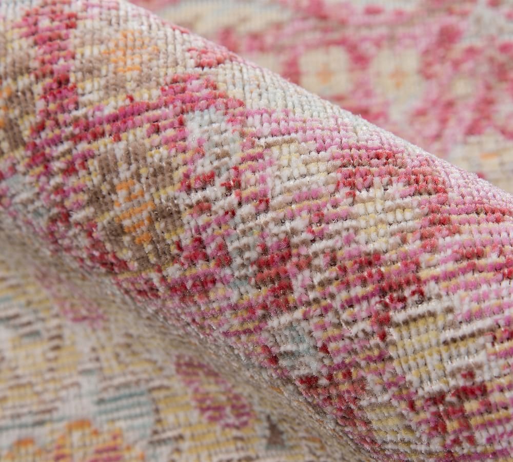 Porcelain Blue Carina Persian Rug Pottery Barn