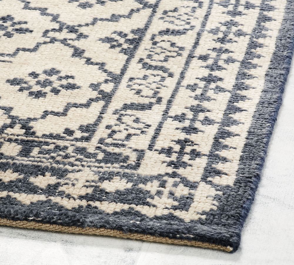 Knotted Rug Gwyn Hand Patterned Rugs Pottery Barn