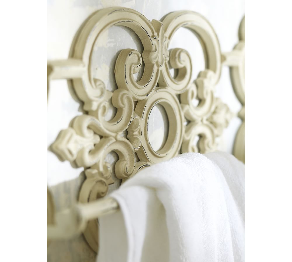 Antique Scroll Towel Bar Pottery Barn