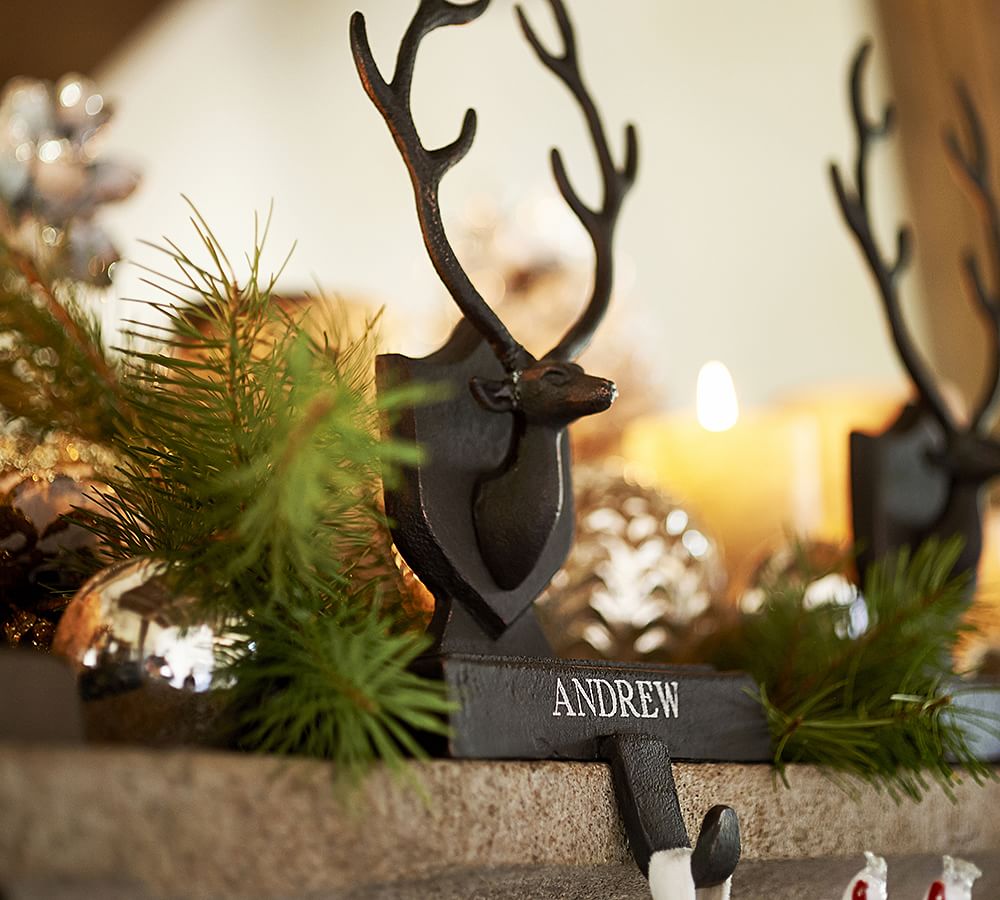 Deer Antler Stocking Holder Pottery Barn