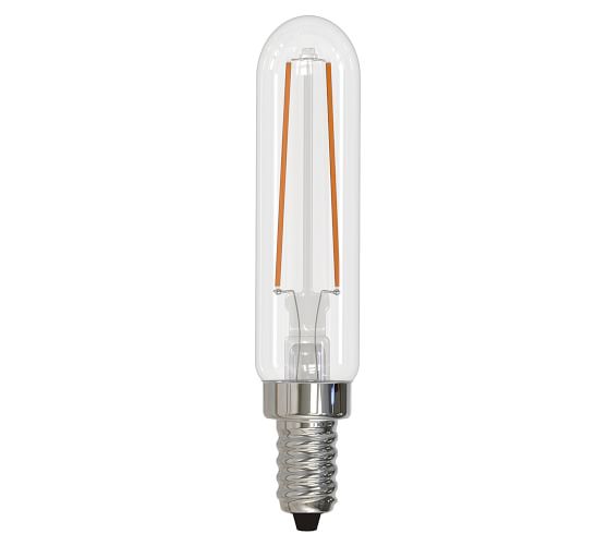 T6 Filament Tube Candelabra LED Bulb Pack of 4 Pottery Barn