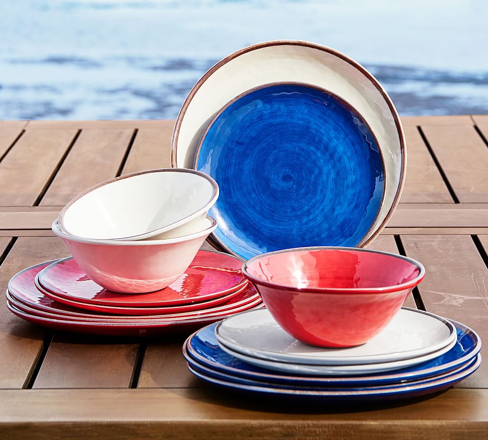 Swirl Melamine Individual Bowl Pottery Barn