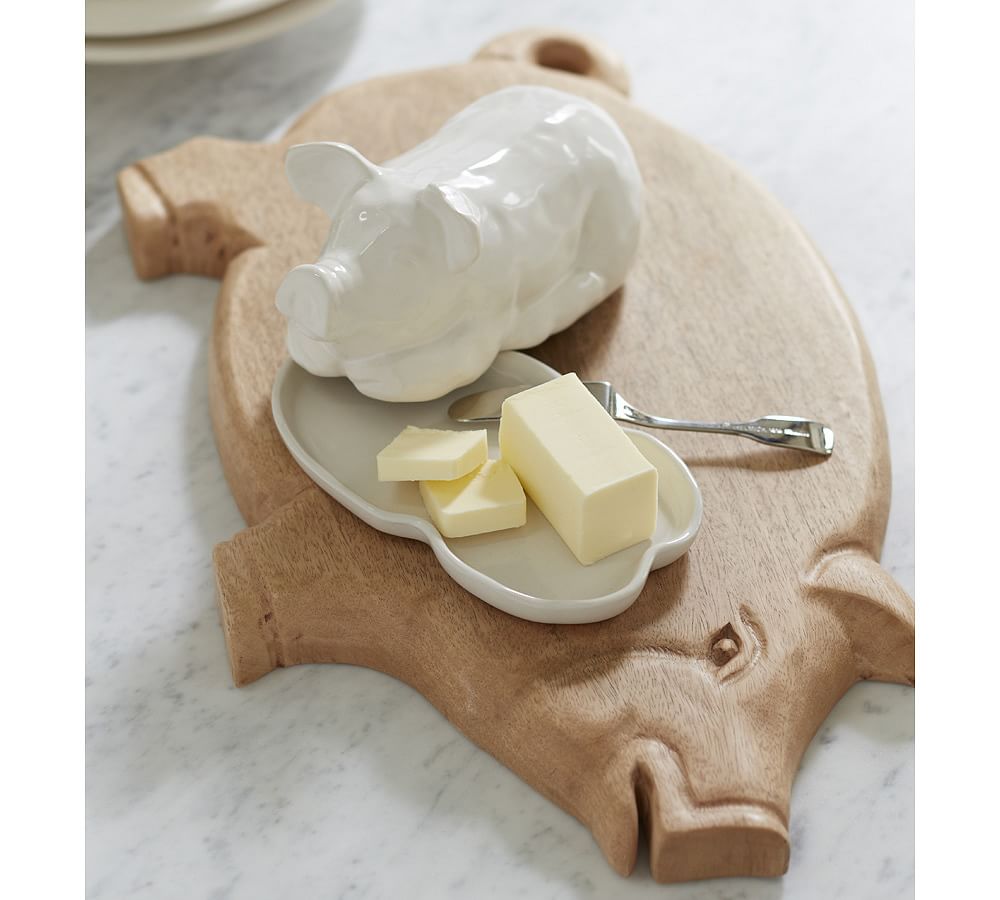Sculpted Pig Cutting Board Pottery Barn