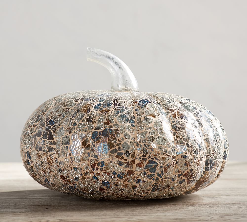 Mosaic Pumpkins Decorative Objects Pottery Barn