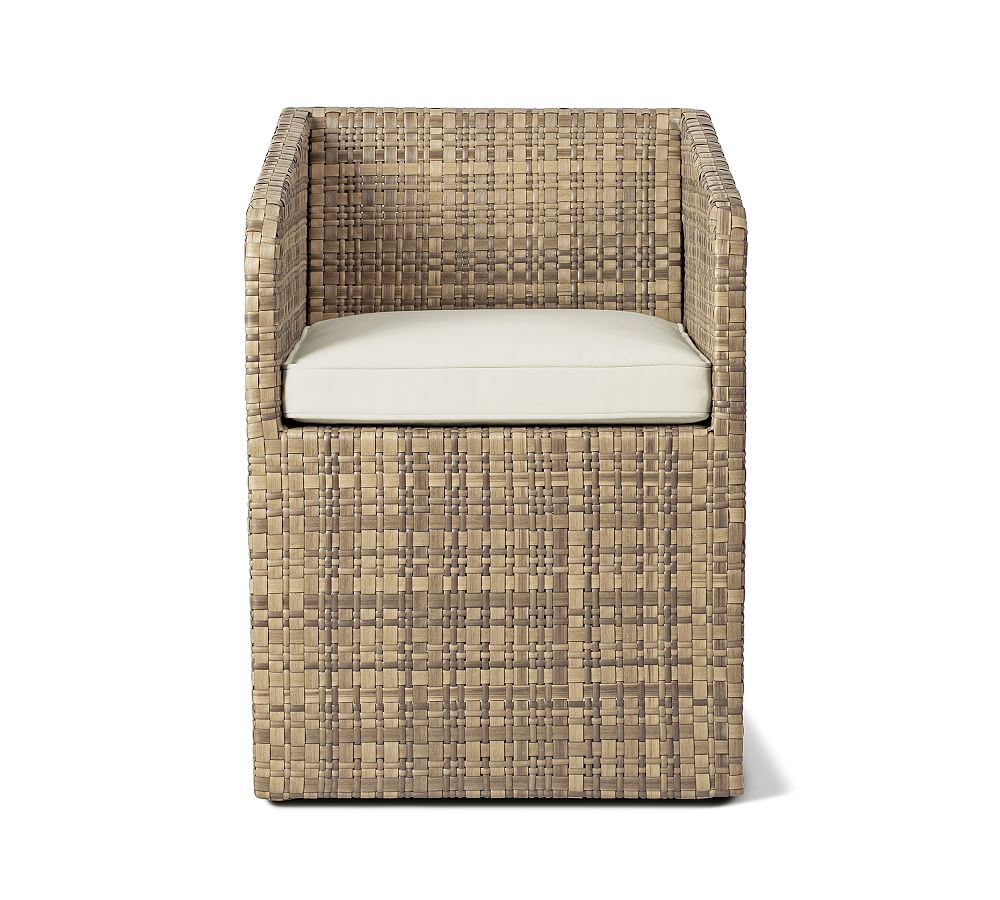 Havana AllWeather Wicker Dining Armchair Pottery Barn