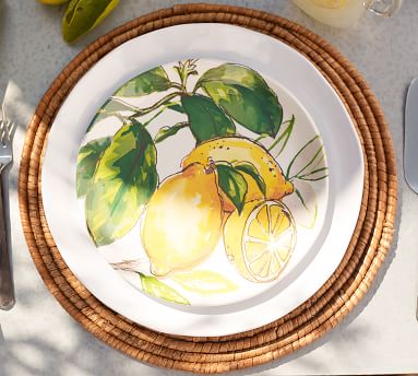 Lemon Melamine Salad Plate, Mixed set of 4 | Pottery Barn