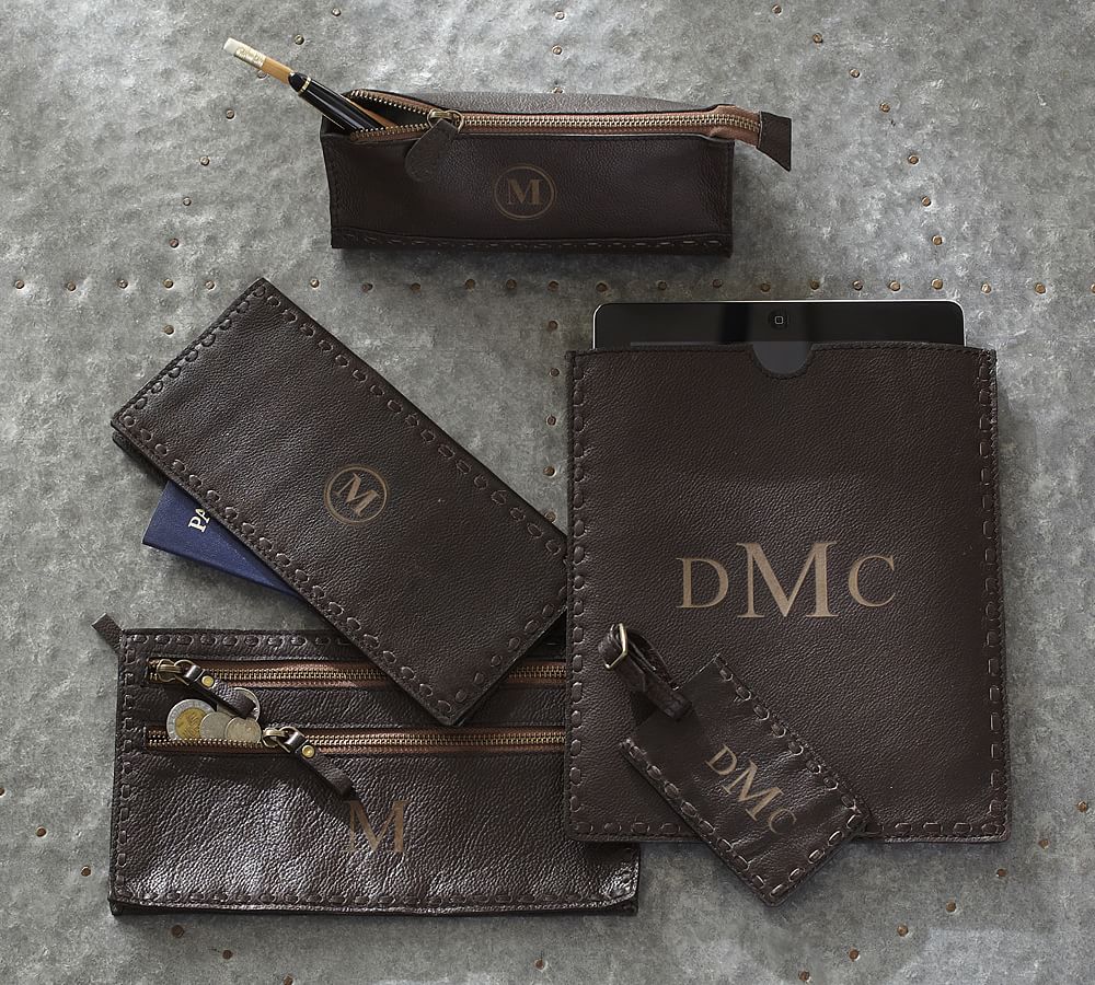 Rio Leather 3Zip Travel Organizer Pottery Barn