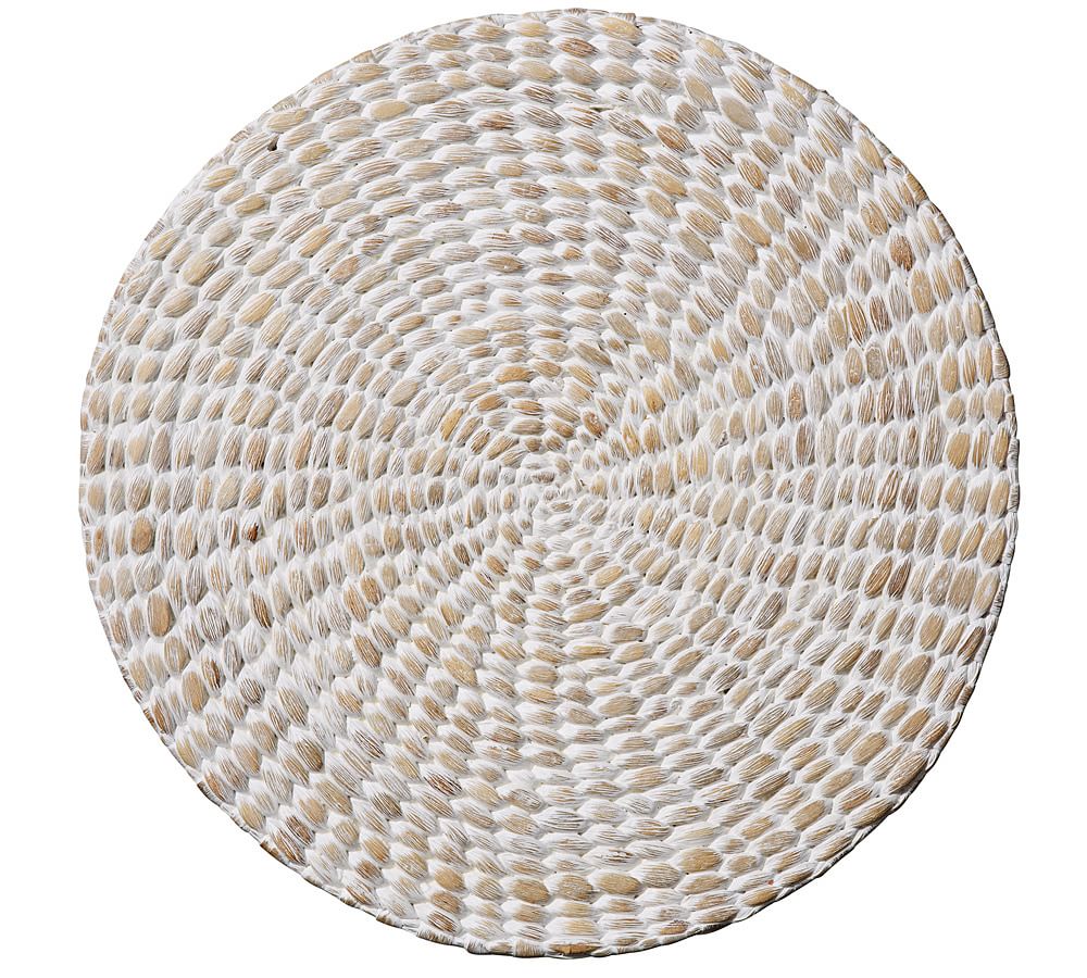 Painted Seagrass Charger Plate | Pottery Barn