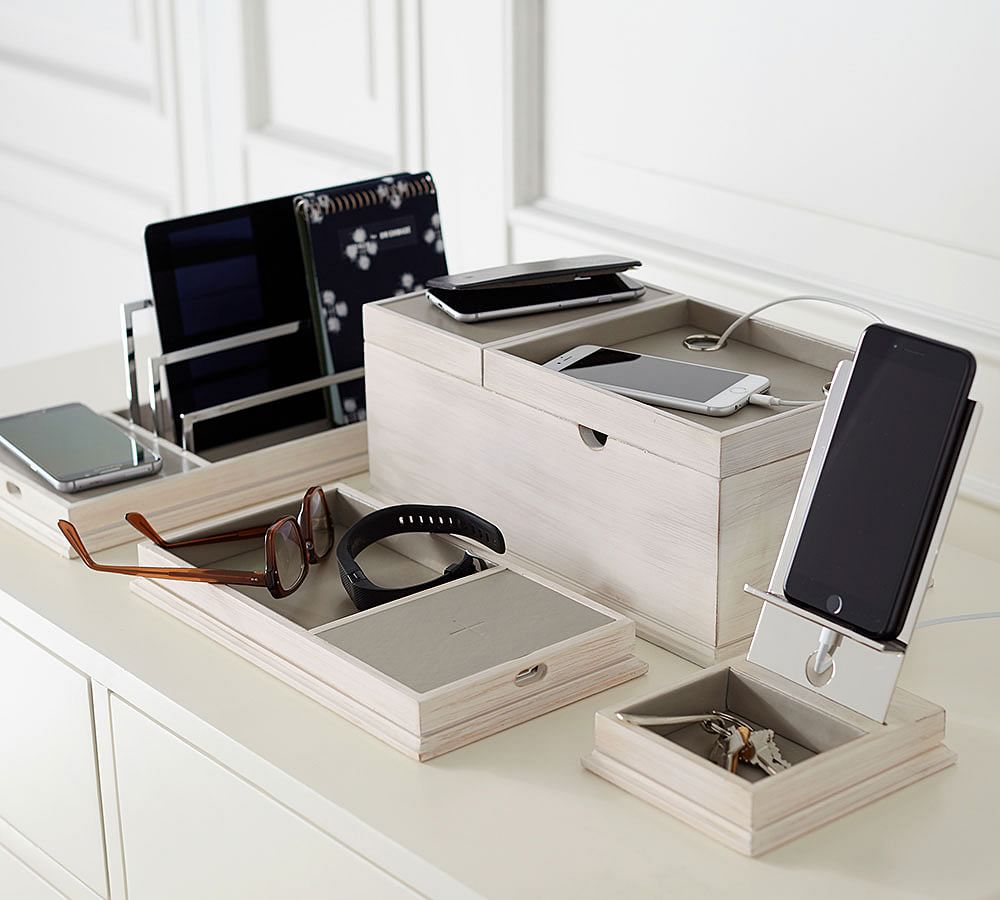Wireless Charging Station with USB Port Pottery Barn