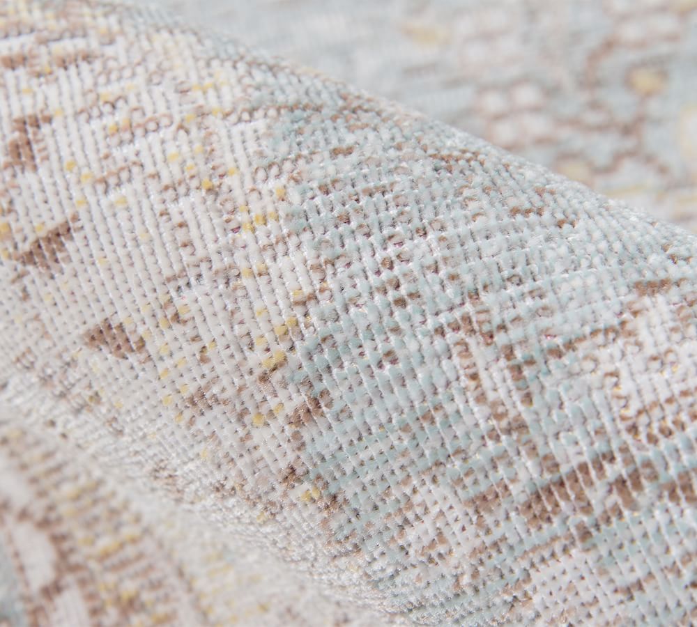 Porcelain Blue Carina Persian Rug Pottery Barn