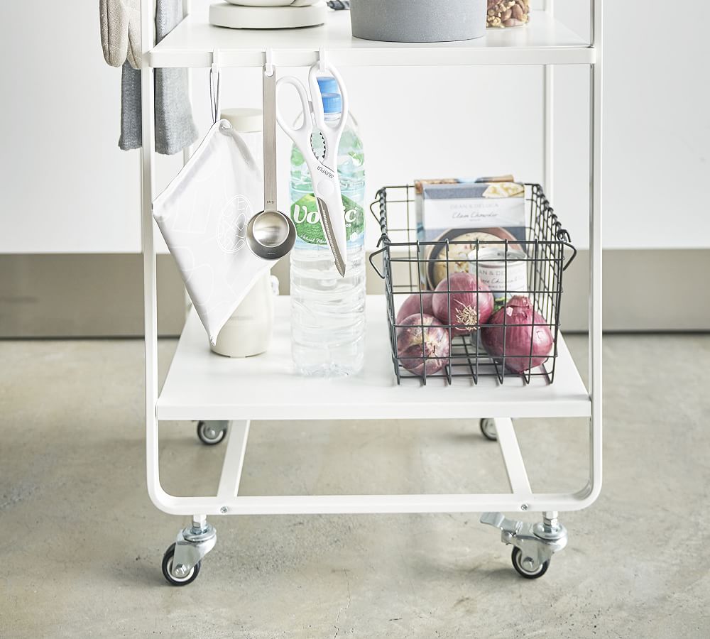 2-Tiered Rolling Kitchen Cart | Pottery Barn