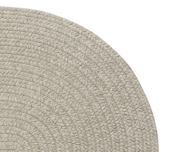 Emerson Oval Synthetic Outdoor Braided Rug Pottery Barn
