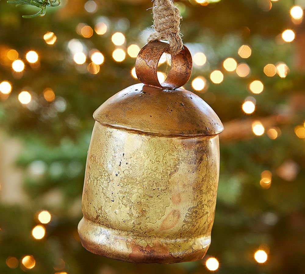 Gold Bell Christmas Ornament | Pottery Barn