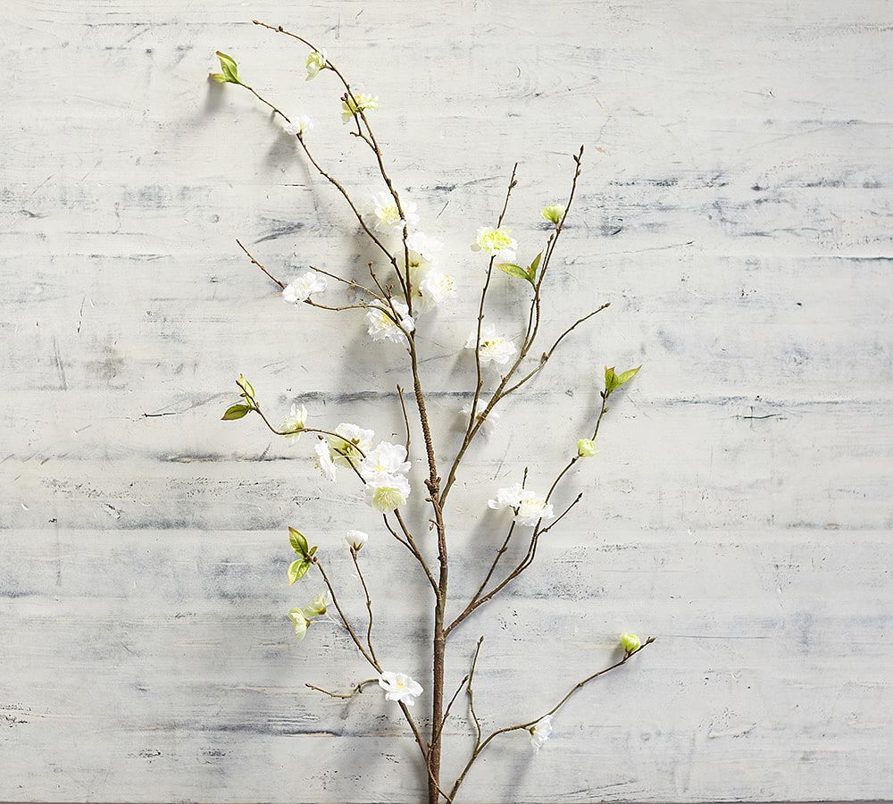 Faux Cherry Blossom Branch Artificial Flowers Pottery Barn